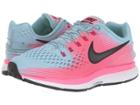 Nike Air Zoom Pegasus 34 Flyease (mica Blue/black/racer Pink/sport Fuchsia) Women's Running Shoes