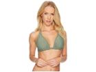 Luli Fama Cosita Buena D-cup Triangle Halter Bikini Top (army) Women's Swimwear