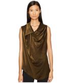 Vivienne Westwood Duo Metallic Sleeveless Blouse (gold) Women's Blouse