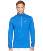 Fila Cutters Mock Neck Top (turkish Sea/turksish Sea/silver Foil) Men's Clothing