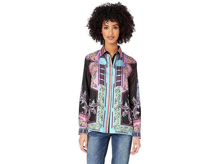 Versace Collection Camicia Donna Tessuto (black Print) Women's Clothing