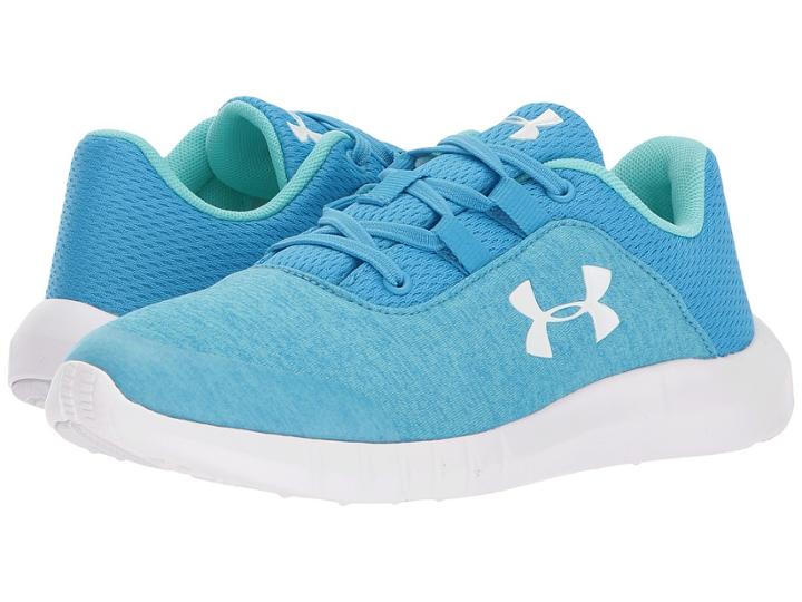 Under Armour Kids Ua Mojo (little Kid) (blue/tropical Tide/green Typhoon) Girls Shoes