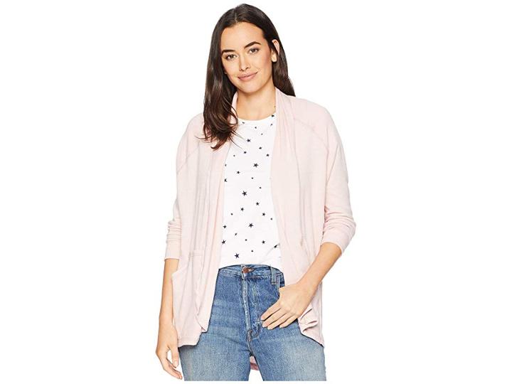 Alternative Vintage Heavy Knit Zen Wrap (faded Pink) Women's Clothing