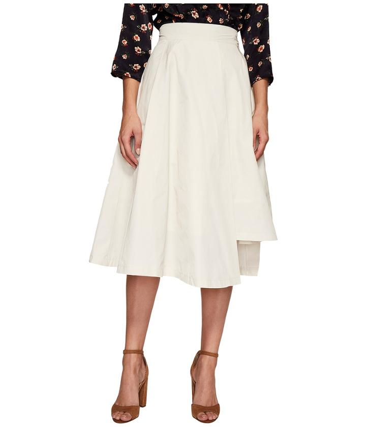 J.o.a. Asymmetric Flare Skirt (light Beige) Women's Skirt