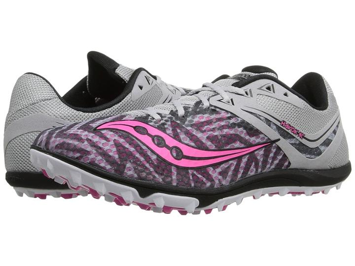 Saucony Havoc Xc Flat (silver/vizi Pink) Women's Track Shoes