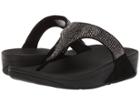 Fitflop Slinkytm Rokkit Toe Post (black) Women's Sandals