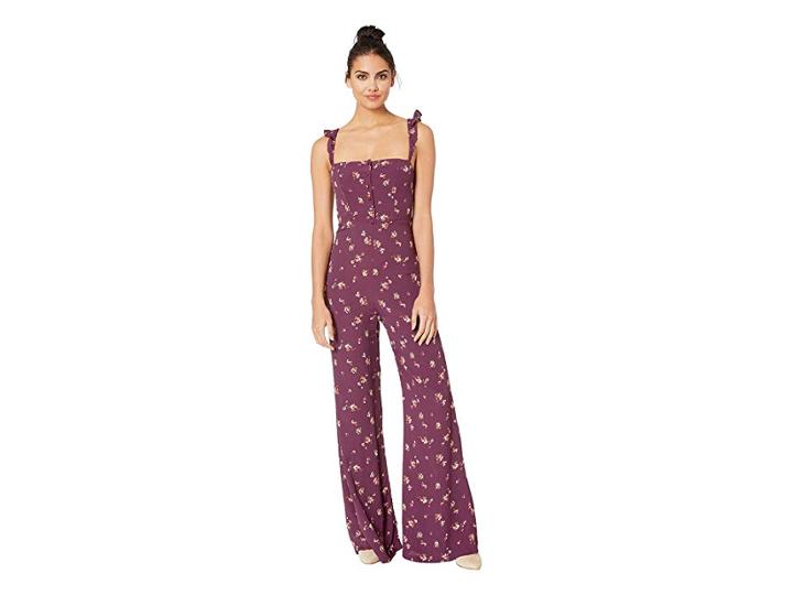 Flynn Skye Bardot Jumper (iris Blossom) Women's Jumpsuit & Rompers One Piece