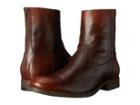Frye Jacob Back Zip (redwood Antiqued Full Grain) Men's Dress Zip Boots