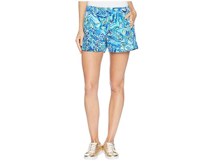 Lilly Pulitzer Run Around Shorts (bennet Blue Sneak A Beak) Women's Shorts
