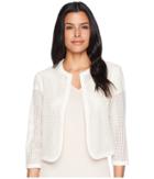 Anne Klein Faux Leather Jacket (white) Women's Coat