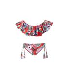 Seafolly Kids Jungle Paradise Ruffle Tankini Set (little Kids/big Kids) (hawaii Red) Girl's Swimsuits One Piece