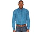 Ariat Fabe Shirt (azure Thistle) Men's Long Sleeve Button Up
