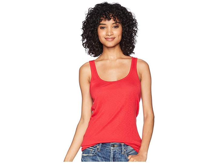 Michael Stars 1x1 Slub Boyfriend Tank (salsa) Women's Sleeveless