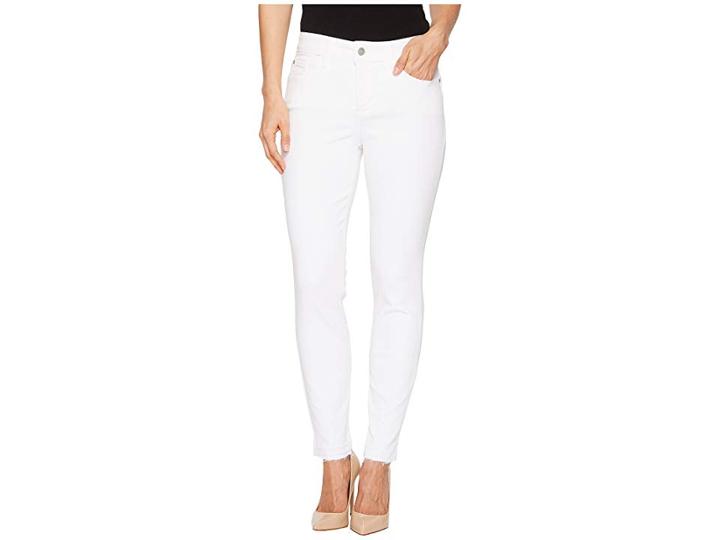 Nydj Ami Skinny Ankle W/ Released Hem In Optic White (optic White) Women's Jeans