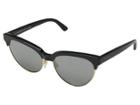 Balenciaga Ba0127 (dark Grey/yellow Gold/smoke Flash Lens) Fashion Sunglasses