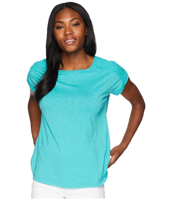 Aventura Clothing Susanna Short Sleeve Top (baltic) Women's Clothing