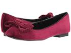 Athena Alexander Lucille (burgundy Velvet) Women's Flat Shoes