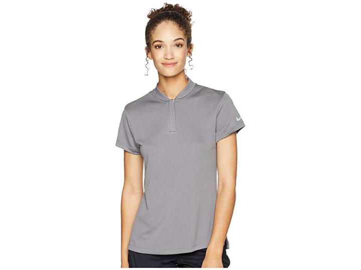 Nike Golf Dry Polo Short Sleeve Blade (gunsmoke/flint Silver) Women's Clothing