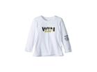 Superism Encourage Long Sleeve Win Graphic Tee (toddler/little Kids/big Kids) (white) Boy's T Shirt