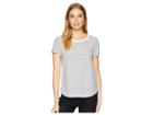 Roxy Love Sun Short Sleeve Striped Screen Basic Tee (marshmallow Thin Stripe) Women's T Shirt