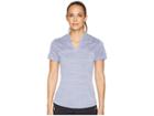 Nike Golf Zonal Cooling Polo Short Sleeve Sub Jacquard (purple Slate/flat Silver) Women's Short Sleeve Pullover