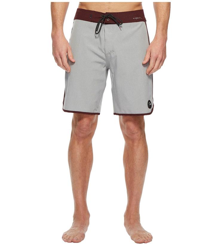 Quiksilver Highline Scallop 19 Boardshorts (silver Sconce) Men's Swimwear