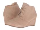 Vionic Elevated Becca Wedge Lace-up (light Tan) Women's Wedge Shoes