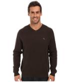 Tommy Bahama Ocean Avenue V-neck Sweater (coffee) Men's Clothing
