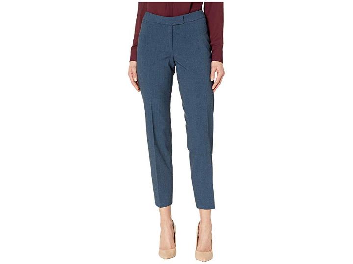 Anne Klein Sharkskin Extend Tab Pants (juniper) Women's Casual Pants