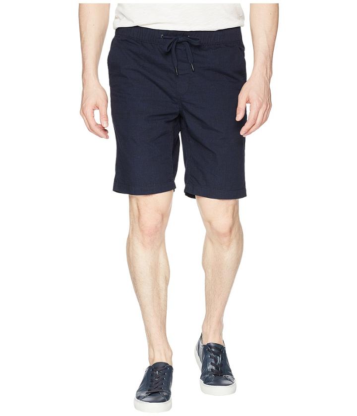 Calvin Klein Jeans 9 Micro Hatch Print Pull-on Shorts (navy) Men's Shorts