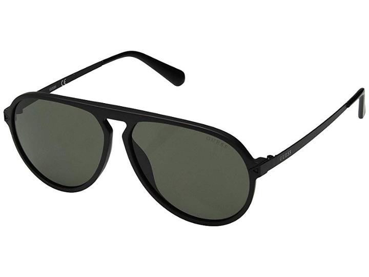 Guess Gu6941 (matte Black Front/solid Green Lens) Fashion Sunglasses