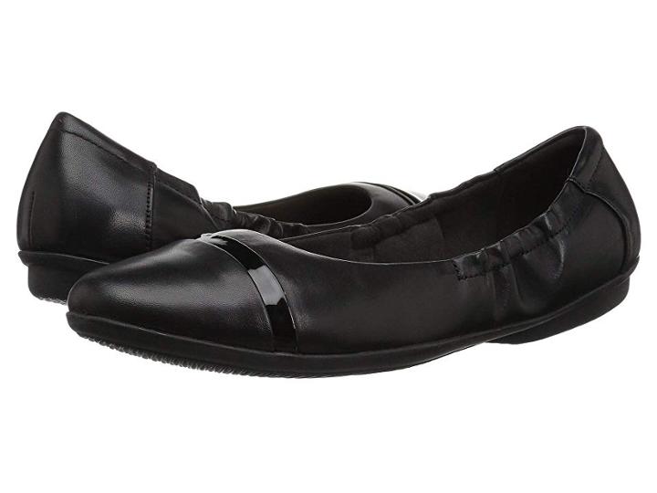 Clarks Gracelin Jenny (black Leather) Women's  Shoes