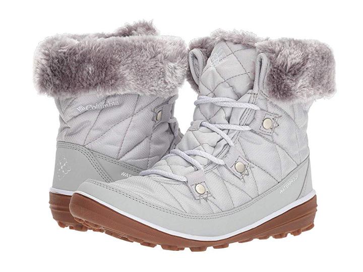 Columbia Heavenly Shorty Camo Omni-heat (ice Grey/white) Women's Cold Weather Boots
