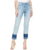 Hudson Zoeey High-rise Straight Crop Double Step Hem Jeans In Stepped Azure (stepped Azure) Women's Jeans