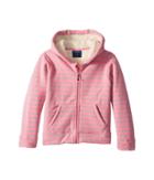 Toobydoo Fleece Lined Stripe Hoodie (infant/toddler/little Kids/big Kids) (pink/grey) Girl's Sweatshirt