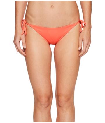 Becca By Rebecca Virtue Color Code Tie Side Bottom (persimmon) Women's Swimwear