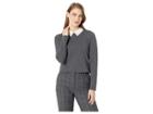 Cece Long Sleeve Embellished Collar Sweater (medium Heather Grey) Women's Sweater