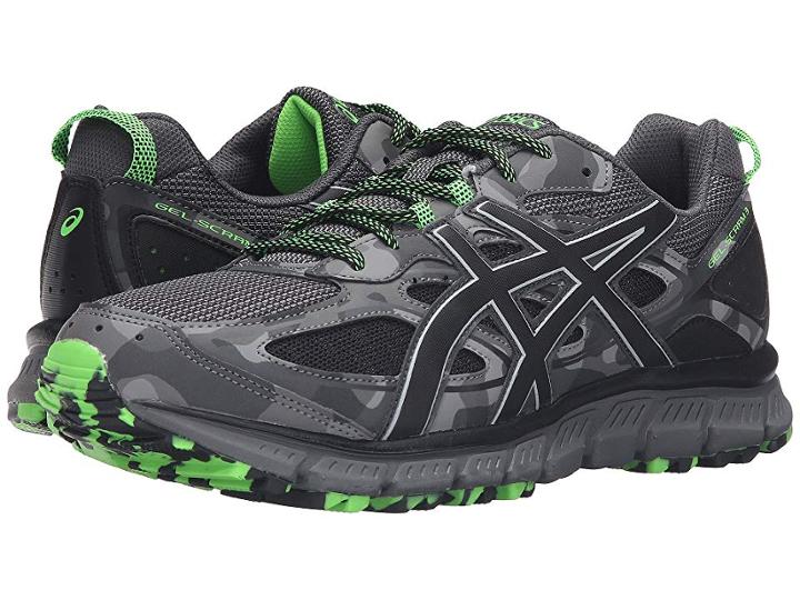 Asics Gel-scram(r) 3 (carbon/black/green Gecko) Men's Running Shoes