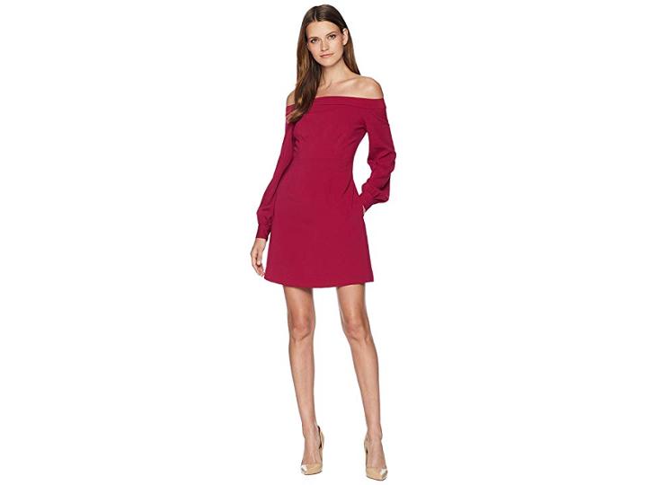 Jill Jill Stuart Off The Shoulder Cocktail Dress (wineberry) Women's Dress