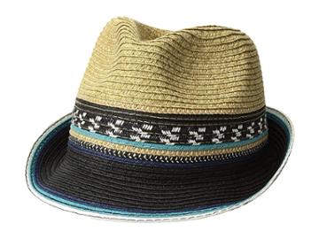 Steve Madden Striped Fedora (turquoise) Fedora Hats