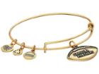 Alex And Ani Nfl Carolina Panthers Football Bangle (rafaelian Gold) Charms Bracelet