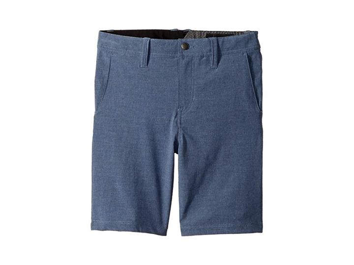 Volcom Kids Frickin Snt Static Shorts (toddler/little Kids) (deep Blue) Boy's Shorts