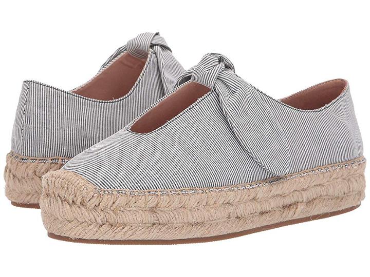 Bernardo Viola Espadrille Flat (blue/white Stripe) Women's Flat Shoes
