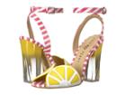 Katy Perry The Citron (yellow/pink/white Smooth Nappa) Women's Shoes