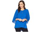 Karen Kane Keyhole Crossover Top (royal) Women's Clothing