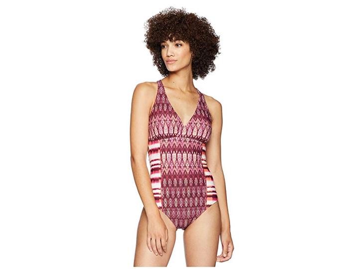 Prana Atalia One-piece (black Cherry Izabal) Women's Swimsuits One Piece