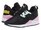 Puma Kids Muse (little Kid) (puma Black/pale Pink) Girl's Shoes