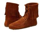 Minnetonka Tramper Ankle Hi Boot (brown Suede) Women's Pull-on Boots