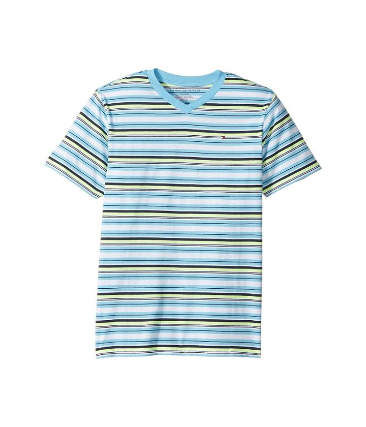 Tommy Hilfiger Kids Ray Tee (big Kids) (zen Blue) Boy's T Shirt