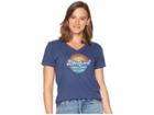 Life Is Good Beachy Lig Crusher Vee (darkest Blue) Women's T Shirt